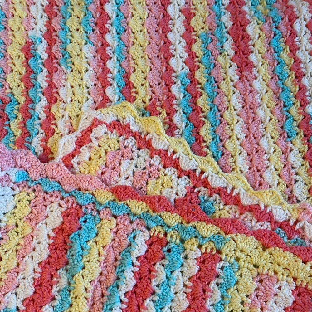 Crochet Nursery Throw Blanket
